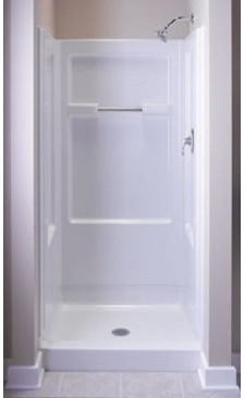 62012100-0 32IN SWIRL GLOSS SHOWER BACKWALL WH